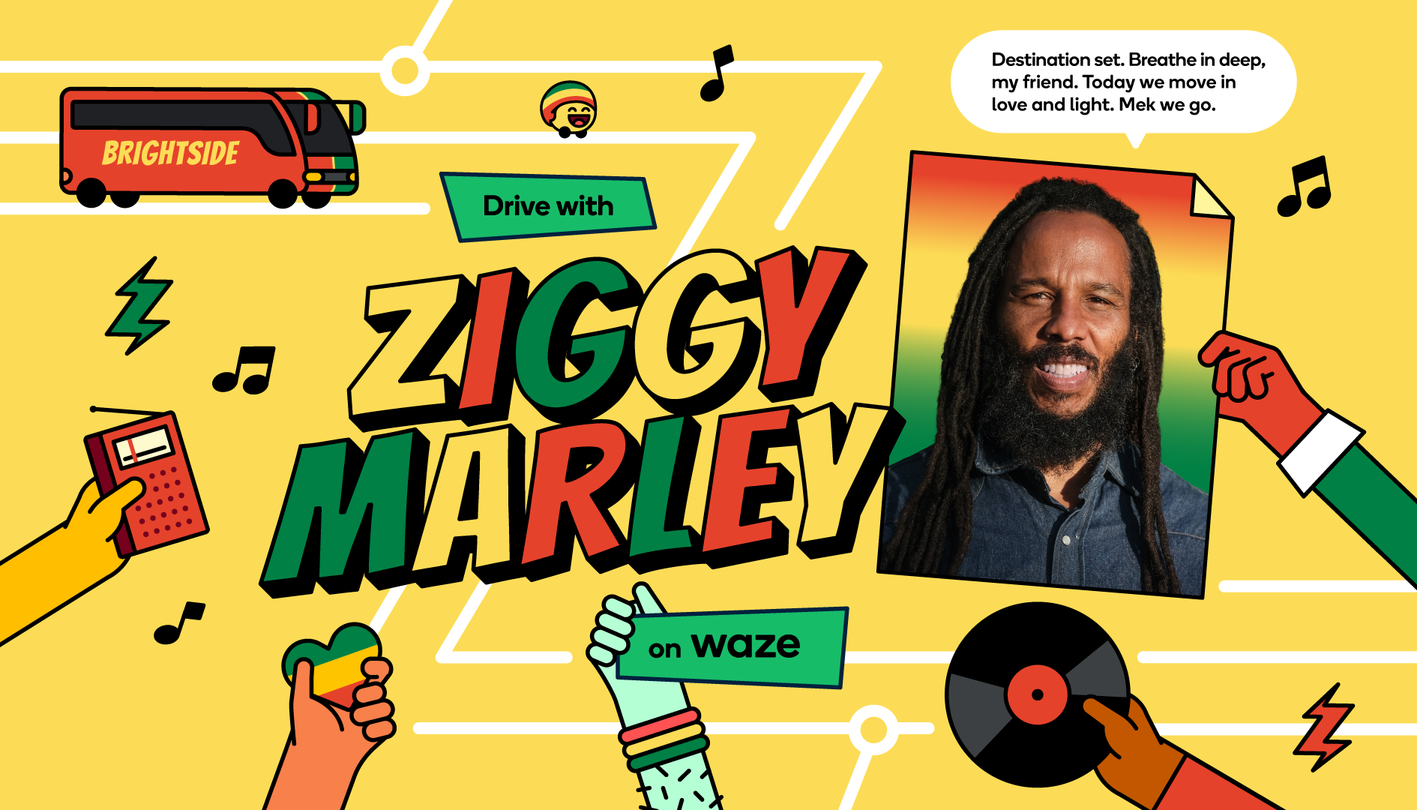 Experience Calming Navigation with Ziggy Marley on Waze