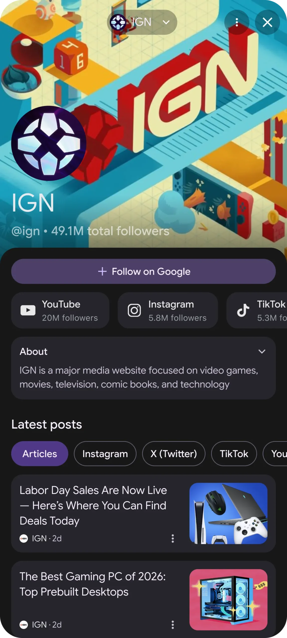 Enhancements to Google Search Profiles for Publishers