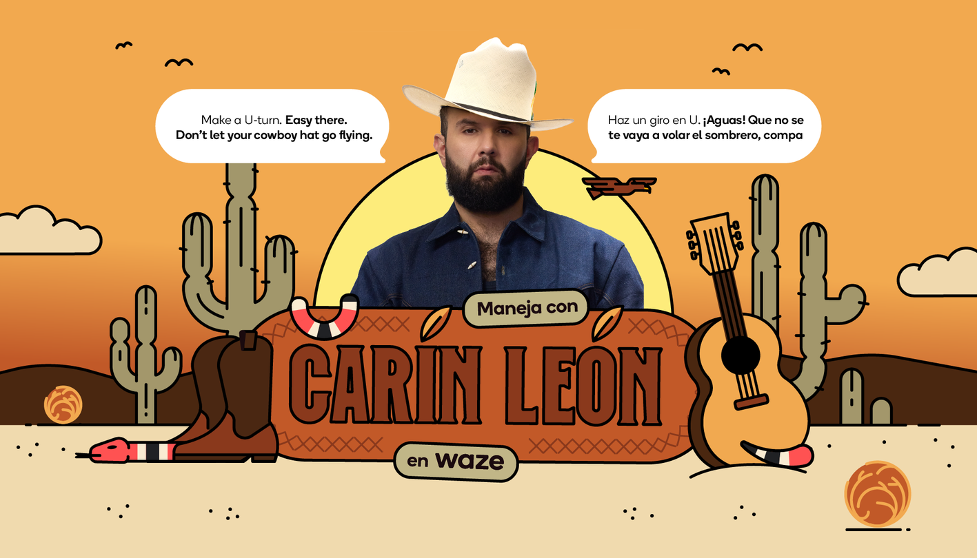 Experience the Road with Carín León on Waze
