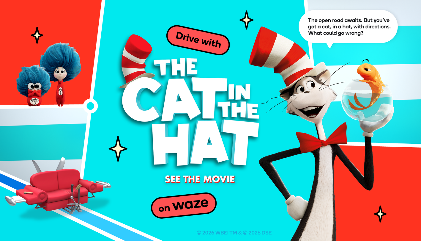 Transform Your Commute with The Cat in the Hat on Waze