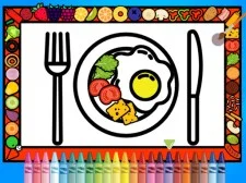 Color and Decorate Dinner Plate: A Deliciously Fun Coloring Game for Kids